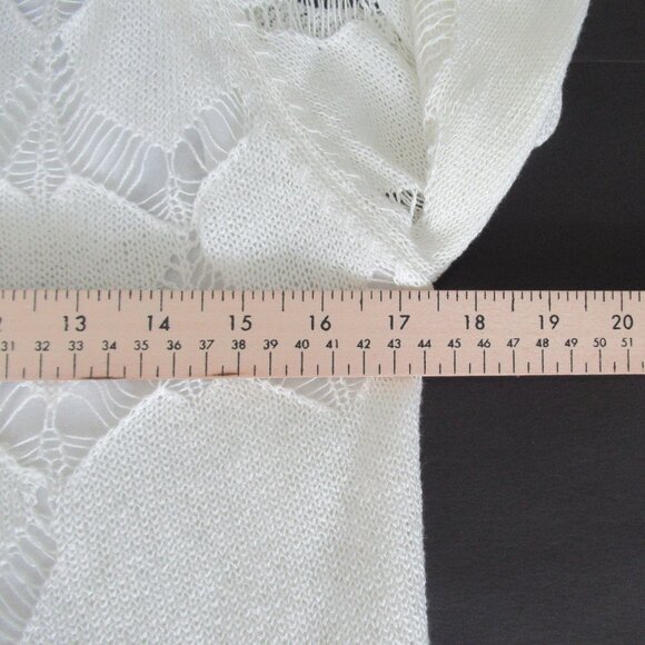 Simply Couture Boho Crochet Tunic Dress Womens S Sheer Overlay Cottagecore NWOT - Picture 9 of 12